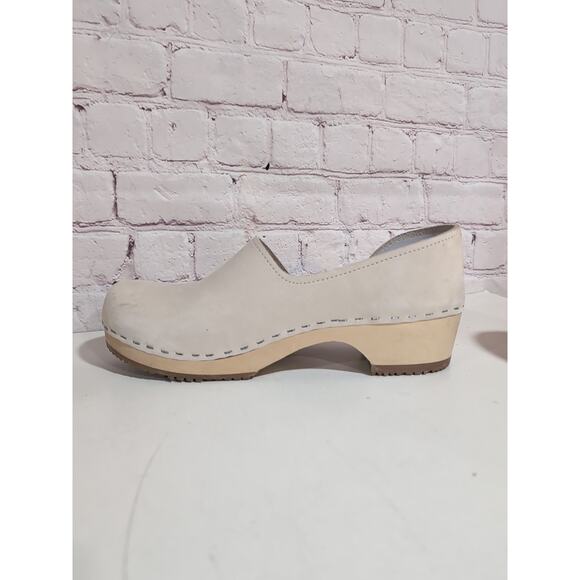 Sandgrens Brett Low Closed-Back Swedish Clogs EUR 39 Womens Size 8-8.5 Beige - Picture 9 of 14